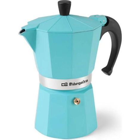 Cafetière en aluminium 6 tasses ORBEGOZO KFV 645 vert