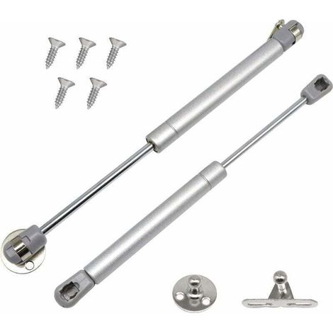 Lot de 2 Verin a Gaz, 60N/6 kg Verin Meuble Ressort Amortisseurs à Gaz, Charnières à Fermeture Douce, Verin Hydraulique Verin Placard pour Armoires Cuisine(2, 60N),, (1/4)