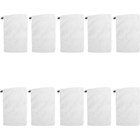 10pcs Mesh Cleaning Bags, Fine Mesh Leaf Waste Bags for Pool Vacuum