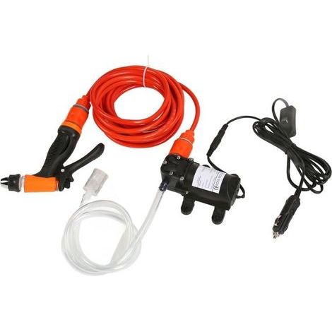 Nettoyeur haute pression électrique 12V – Pression 130 PSI – Débit 6.0 L/min – Longueur tuyau 6m – Idéal pour lavage mobile (1/5)