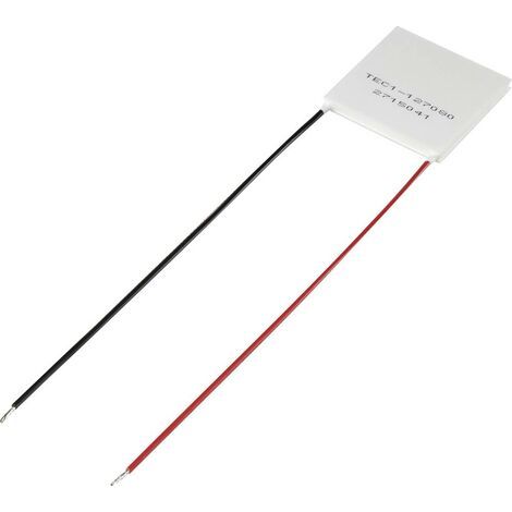 Elément Peltier TRU COMPONENTS TEC1-127080 1389167 15.4 V/DC 8.5 A 72 W (L x l x H) 40 x 40 x 3.3 mm 1 pc(s)