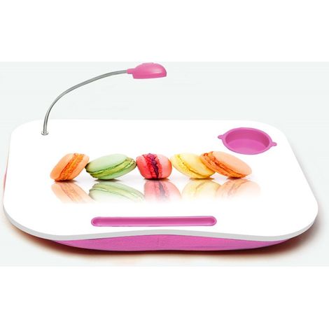 Vassoio multifunzione portacomputer + lampada led