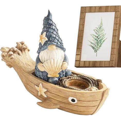 Gartenzwerg aus Kunstharz nautisches Ornament kleine Sammler