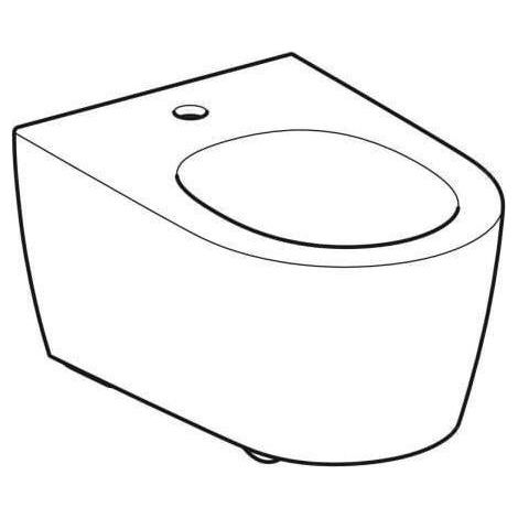 GE ONE Wandbidet, geschlossene Form weiß / matt (1/5)