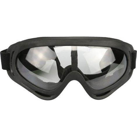 Motorcycle equipment: off-road goggles, ski goggles, safety glasses, helmet, protective goggles for outdoor riding (clear lenses) (1/5)