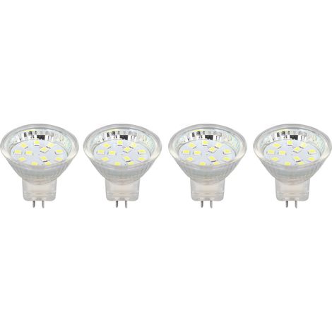 Ampoule MR11 à 12 LED, 2 W, 300 lm, ampoule spot à double culot, blanc froid (6000 K) (1/5)
