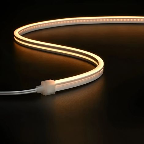 Striscia LED Neon 24V 5m 10W/m Larghezza 4 mm FreeCut IP65 NFLEX4 2700K Bianco Caldo