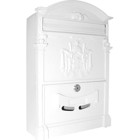 Cassetta Postale Artistica - 25,5X8,8Xh40,5 cm - Bianco (1/5)