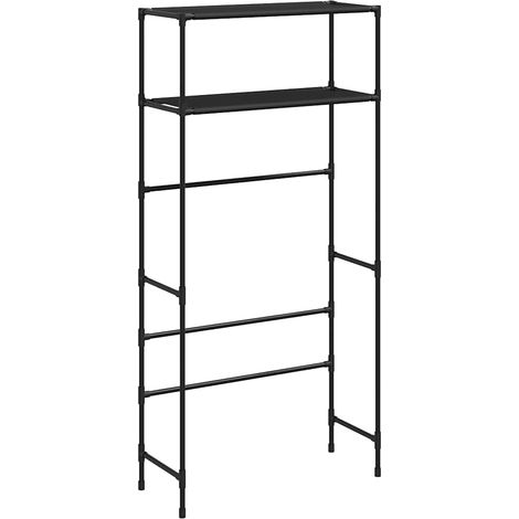 Maison Exclusive - Rastrelliera per Lavatrice a 2 Livelli Nera 69x28x143 cm Ferro (1/5)