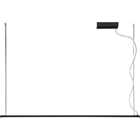 Suspension Led 35W Design Moderne Aluminium Noir Mat Technologie Cct Dimmable Avec Roson Décentralisé Pour Environnements Élégants Par Perenz (1/2)
