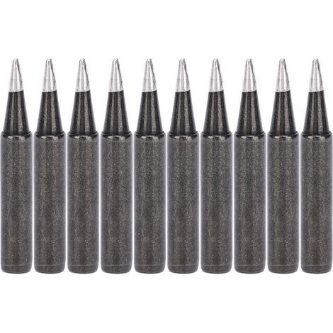 900M-T-1.2D Soldering Iron Tips, 10 pieces, black, oxygen-free copper, for 900M/936/937 stations (1/5)