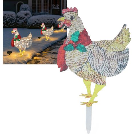 Poulet avec écharpe - Décoration de Noël (1/5)