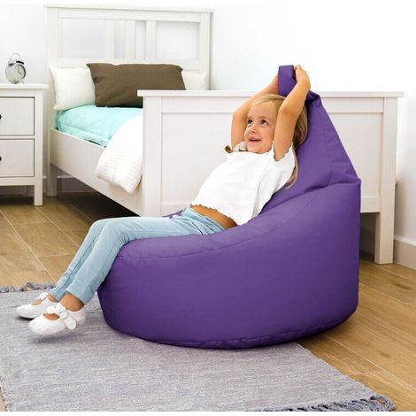 Pouf Fauteuil Similicuir Indoor Lilas Happers Enfant Lilas