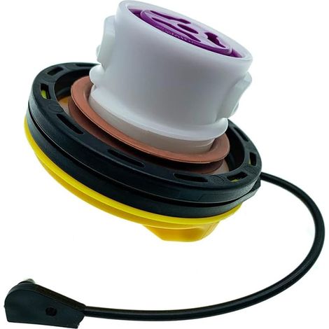 Convient aux modèles Jaguar XE/XF/XJ/XFR8/E-PACE/RF/IPACE. Bouchon de remplissage de réservoir de carburant jaune (LR053666).