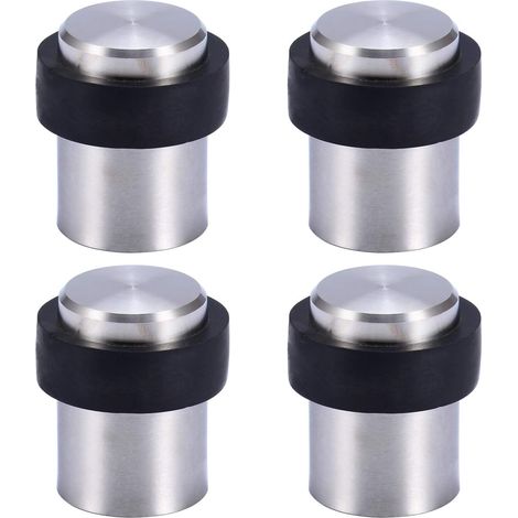 Butoir de Porte de Sol 4.5 cm en Acier Inox Arrêt de Porte Butée Bloque Porte (Lot de 4)
