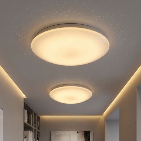 2er Set LED Decken Lampen Wohn Schlaf Zimmer Beleuchtung Sternenhimmel Effekt Leuchten weiß (1/5)