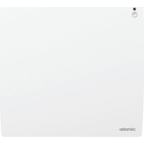 Atlantic – Radiateur à inertie 1000W vertical blanc carat – Façade chauffante en aluminium – Pour espaces restreints – 518416