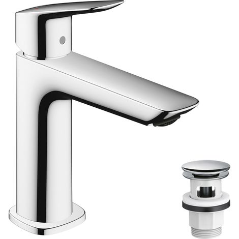 hansgrohe Logis 71252000 Mitigeur lavabo 110, vidage push-open, chromé, (1/5)