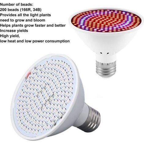 Nuova lampadina LED E27 a spettro completo per la coltivazione idroponica di fiori, 85-265V (1/4)