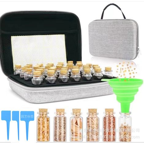 【40 emplacements】Boîte à graines, boîte de rangement pour graines de légumes, boîte de rangement pour graines, étiquettes autocollantes pour sachets de rangement de graines (1/3)