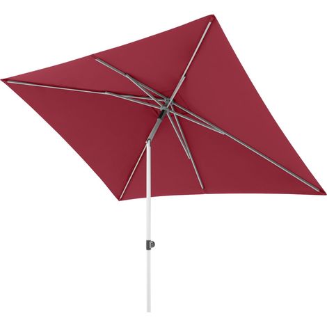 Doppler ACT 250 x 200 PUSH-UP Sonnenschirm 250 x 200 cm Mittelmastschirm Mittelstock 4 Farbvarianten 809 Rot (1/2)