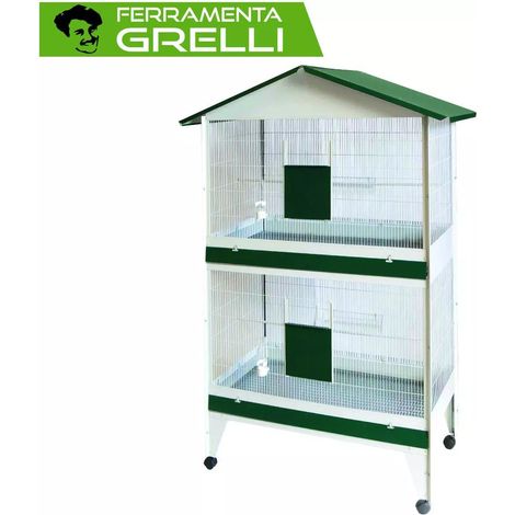 Voliera Smontabile Con Ruote 64x55x155H (1/2)