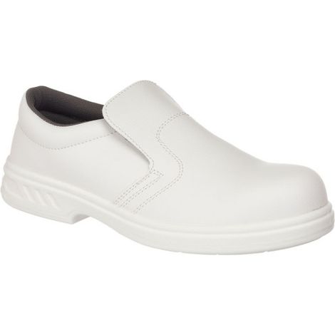 Mocasín de seguridad industria alimentaria y médica Steelite S2 FW81 47 Blanco