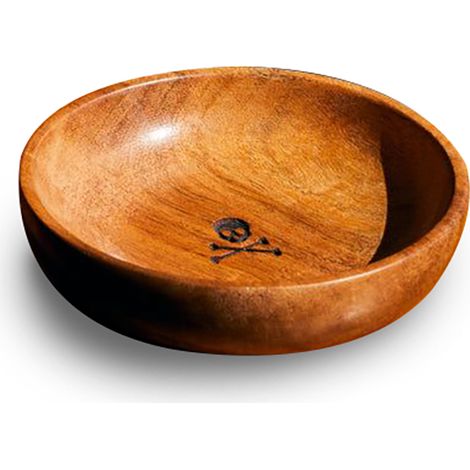 Set x 3 unidades Cuenco Madera de Acacia logo Calavera Diámetro 10cm Alto 3cm - SpazioLuzio