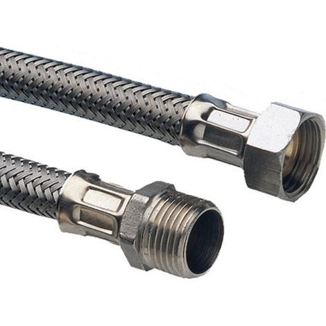 Flessibile in acciaio inox maschio 1/2 femmina 1/2 lunghezza cm 40