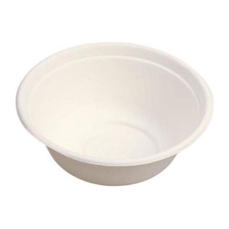 Assiette jetable 500 ml en cellulose - 50 pièces - Ecobioshopping (1/2)