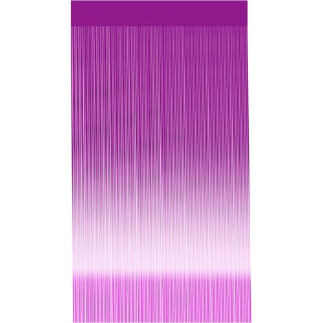 Rideau Frange Paillette Métallique Déco Chambre Porte Fenêtre Mariage Fête (1 x 2 m Rouge Rose)