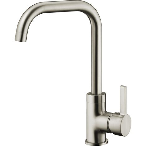 Grifo de fregadero alto con caño en forma de L COLORADO by Eurosanit acero inoxidable