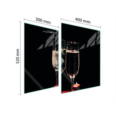 PLACA PROTECTORA DE VIDRIO PARA ESTUFA 70x52 VINO (1/5)
