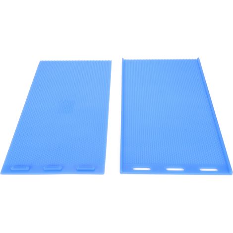 Moule en caoutchouc souple pour feuilles de cire d'abeille (2 pièces), outil de pressage flexible pour apiculteur, bleu foncé. (1/5)