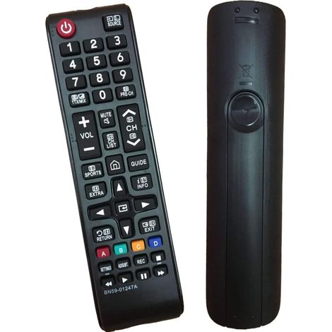 Nuevo control remoto de repuesto para Samsung BN59-01247A. Control remoto universal de repuesto para televisor Samsung BN59-01247A (no requiere configuración). (1/5)