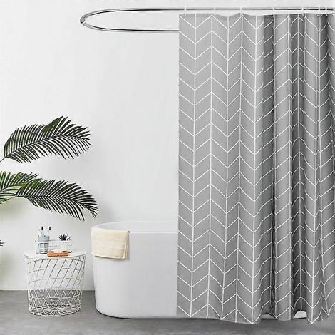 Filiyano-Rideau de douche à motifs géométriques pour salle de bain (1/5)