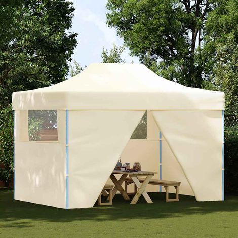 Maison Exclusive - Profi-Partyzelt Faltbar mit 4 Seitenwänden 3×4