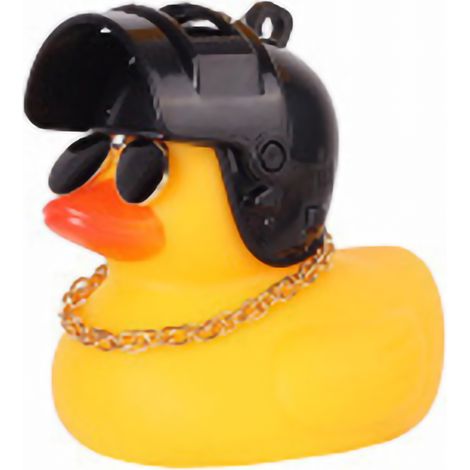Jouet canard jaune en Silicone avec casque à hélice, ornement intérieur de voiture, accessoires de décoration de tableau de bord, lumière de ceinture fixe de Type 6