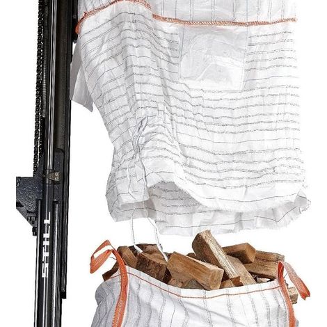 Belüfteter Big Bag Großer Sack für Brennholz mit Bodenöffnung 1,5 m³ Big Bag für Brennholz 5er-Packung (1/5)