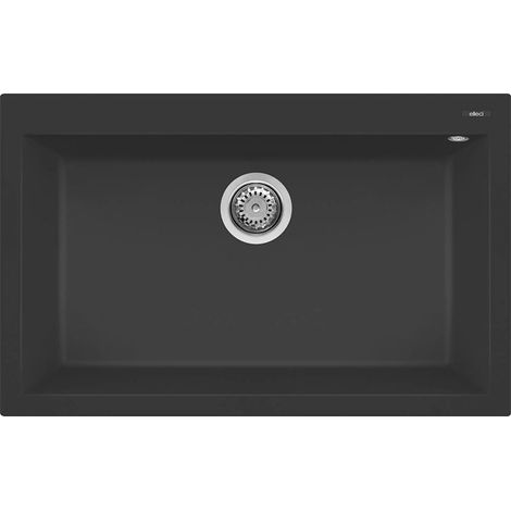 Lavello QUADRA 130 79x50 1 vasca NERO 40