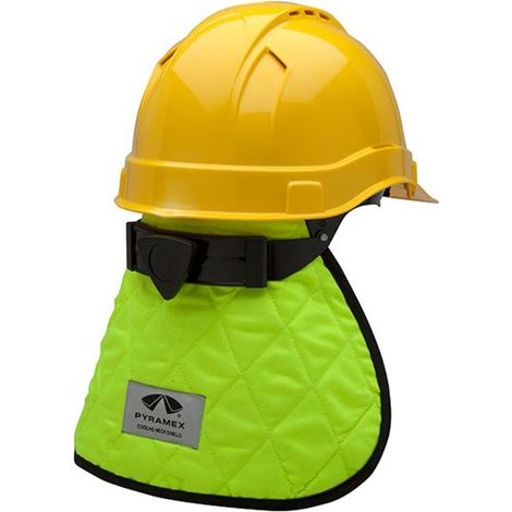 Protection rafraîchissante réutilisable pour la tête et le cou, jaune