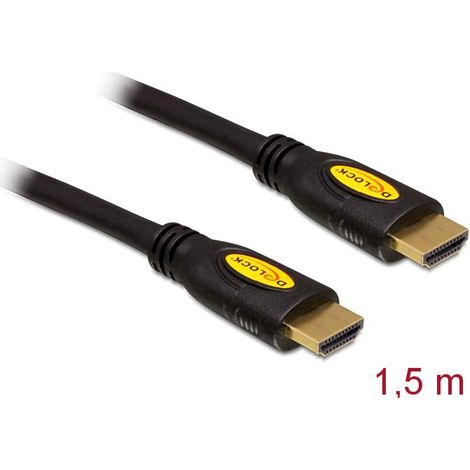 Delock cable high speed hdmi with ethernet - hdmi-a macho  hdmi-a macho 4k 1,5 m