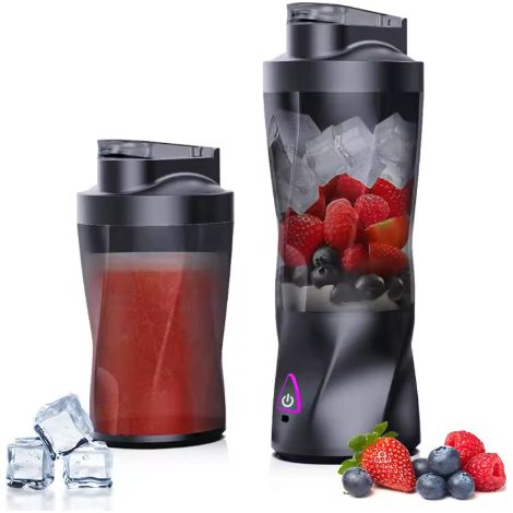Tragbarer elektrischer Zitrusentsafter, Frischfruchtmixer, 700-ml-USB-wiederaufladbarer Multifunktionsmixer für Smoothies, Mixbecher für draußen