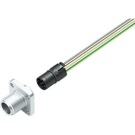 binder 99 3443 100 05 Sensor-/Aktor-Steckverbinder, konfektioniert M12 Stecker, Einbau vertikal 1