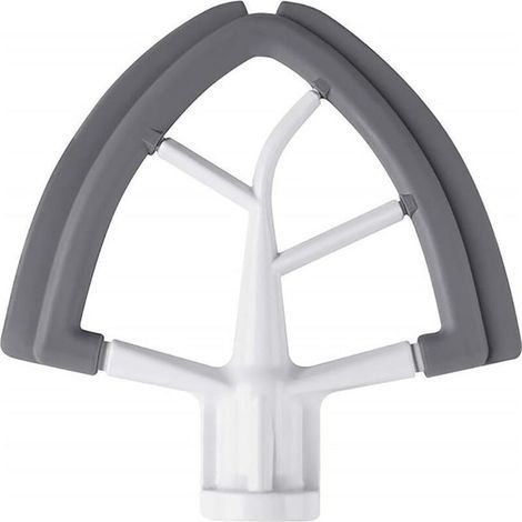 Palette de mélange plate avec bord en silicone pour bols mélangeurs inclinables KitchenAid de 4,5 à 5 pintes, accessoires et embouts KitchenAid (1/5)