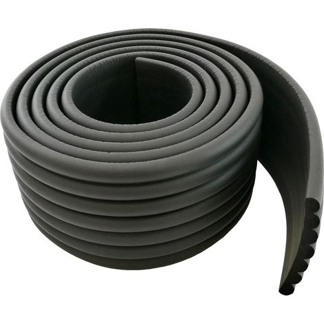 Universel Rouleau de Mousse, 200cm x 80mm x 8mm, Epaissir Mousse Antichoc Sécurité pour Bébé Kits, Enfants sécurité Anti-Crash, Tout Usage sécurité de bébé Protecteur. Noir, Black (1/5)