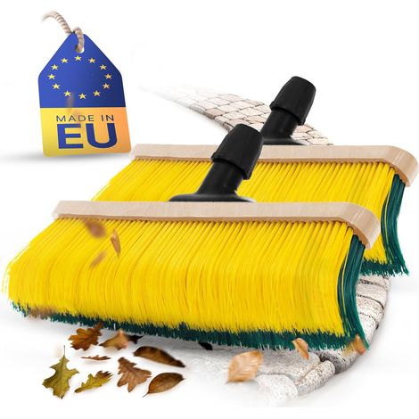 Novaliv 2X Premium tête de balai à griffes 50 cm, balai spécial à poils courbés - idéal comme balai de jardin, balai grattoir, balai pour gazon