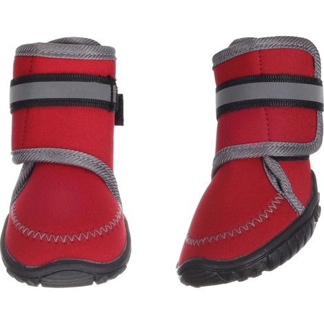 Chaussures Kajan Rouge M 8.1 x 6.2 cm. 2 pièces pour chien - Flamingo