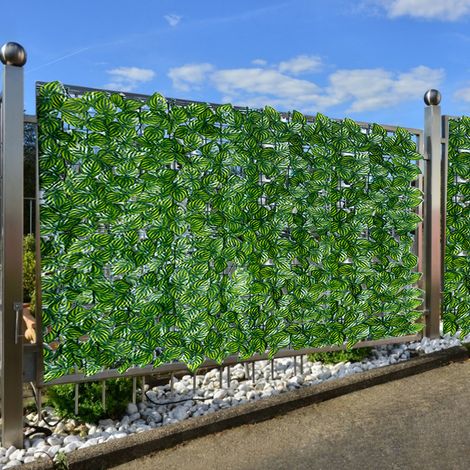 Rouleau de brise-vue artificiel résistant aux UV pour haie, mur, aménagement paysager, clôture de jardin, écran de balcon, décoration intérieure et extérieure (1/5)