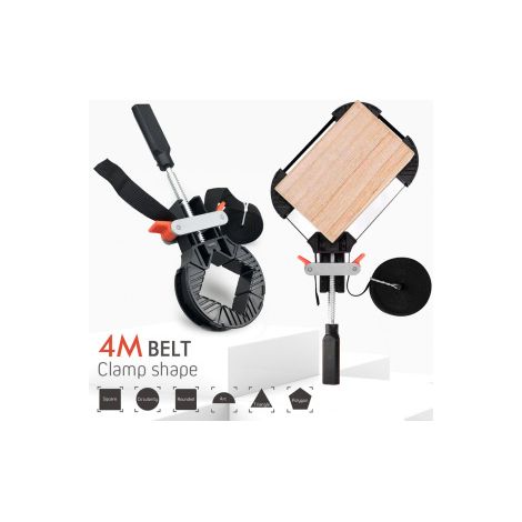 Lot de 2 serre‑joints multifonctions à夹角 rapide – Pinces à cadre, boîte ou angle – Serrage instantané pour assemblage de menuiserie (1/5)